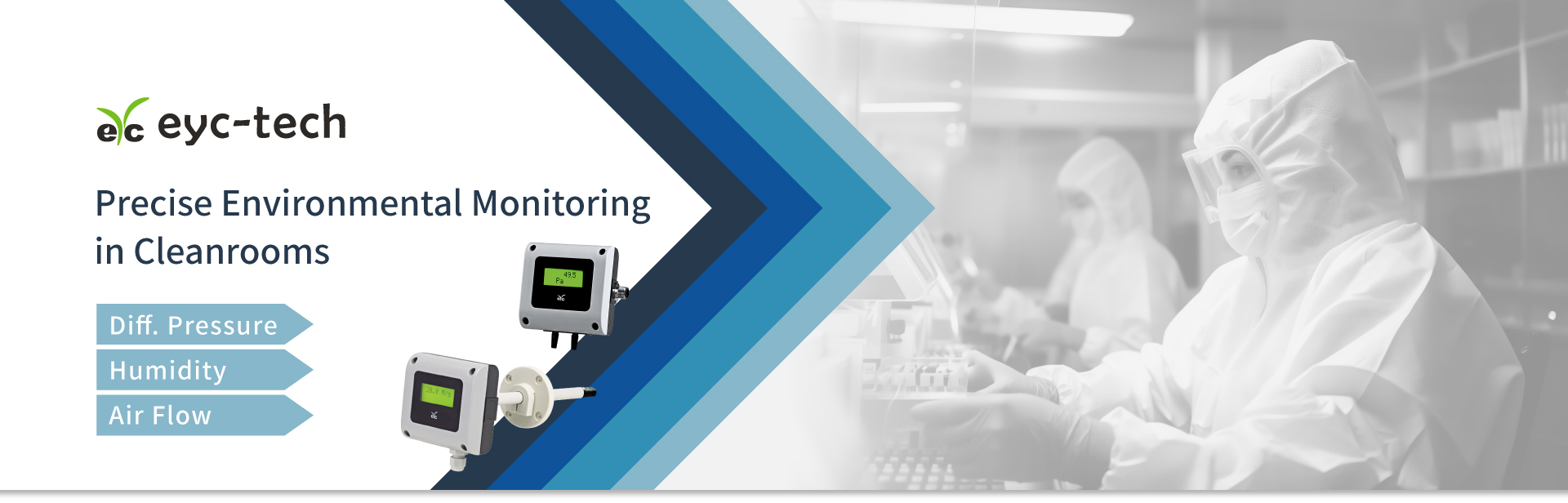 Precise Environmental Monitoring in Cleanrooms; eyc-tech Transmitter