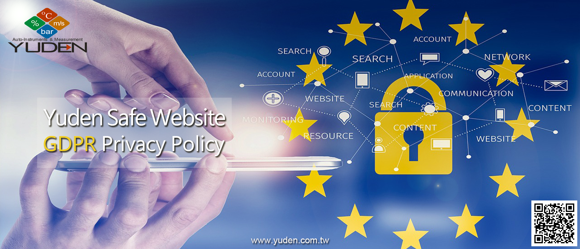 GDPR: YUDEN-TECH create a safe website to safeguard the privacy for customers