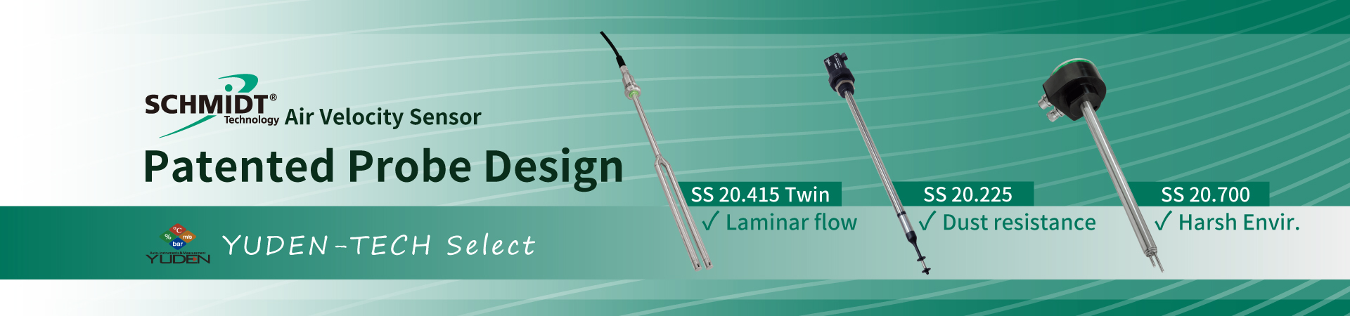Schmidt patented probe design; a powerful tool for measuring air velocity