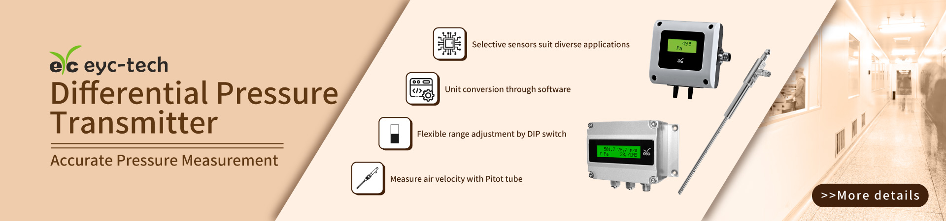 eyc-tech Differential Pressure Transmitter; Accurate Pressure Measurement eyc-tech Differential Pressure Transmitter; Accurate Pressure Measurement