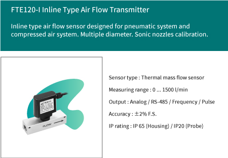 FTE120-I Inline Type Air Flow Transmitter