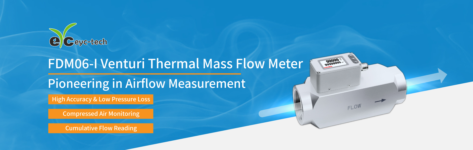 eyc-tech FDM06-I Venturi Hot-wire Airflow Meter New Product Preview: Revolutionary Flow Meters Assist in CFV eyc-tech FDM06-I Venturi Hot-wire Airflow Meter New Product Preview: Revolutionary Flow Meters Assist in CFV