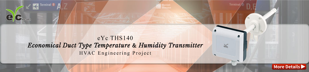 eYc THS140 TEMPERATUR & HUMIDITY DUCT TYPE TRANSMITTER ECONOMUCAL HVAC ENGINEERING